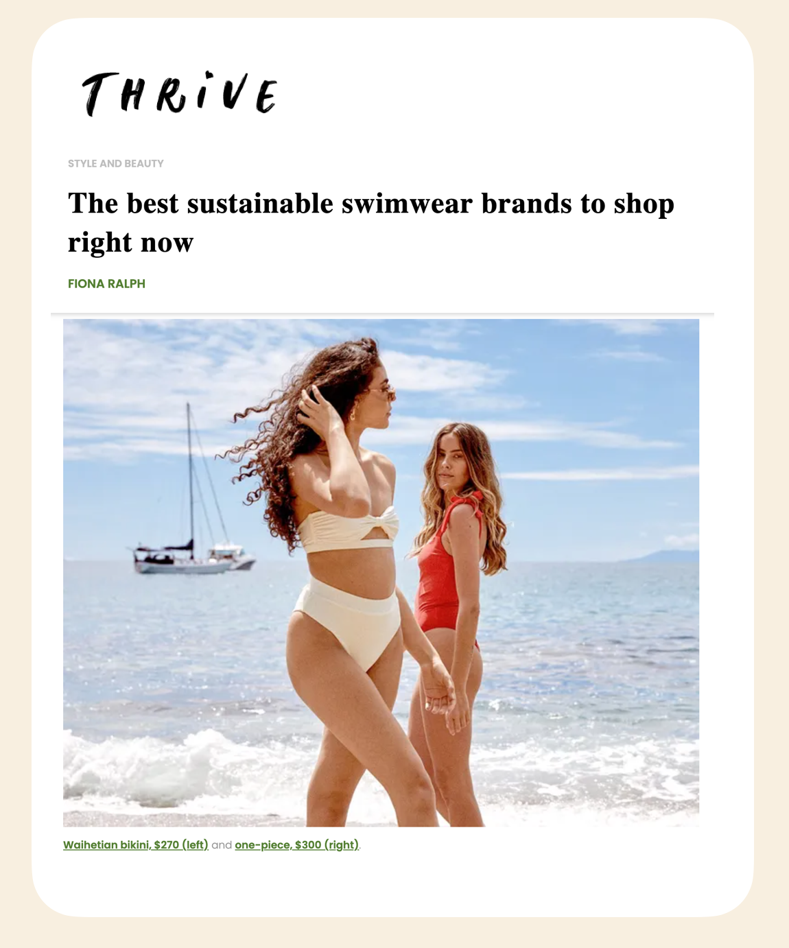 As seen in THRIVE